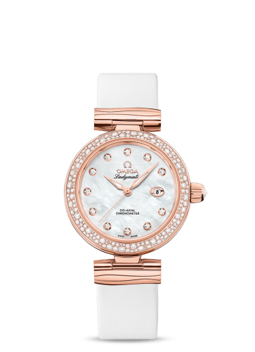 Omega LadyMatic Co-Axial 34 Sedna Gold / Diamond / MOP